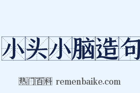 小头小脑造句是什么意思的图片